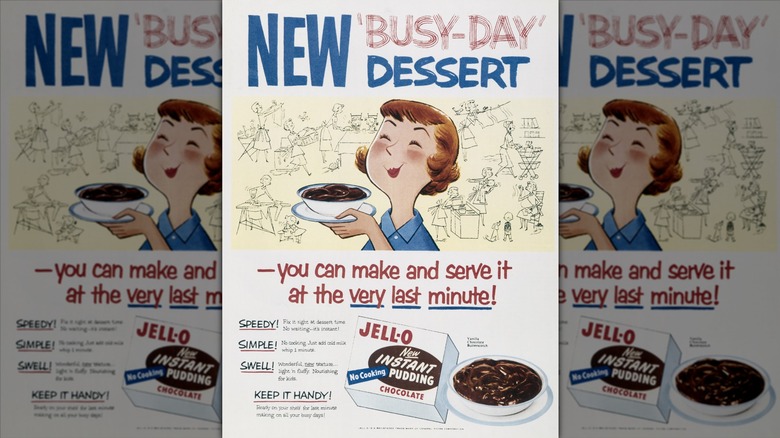 Advertisement for instant pudding by Jell-O.