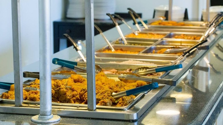 Buffet inside Martha's Place Buffet