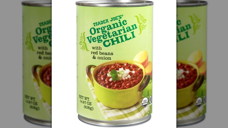 Trader Joe's Organic Vegetarian Chili with Red Beans & Onion