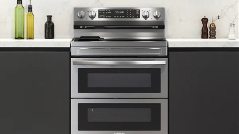 electric range in a modern kitchen