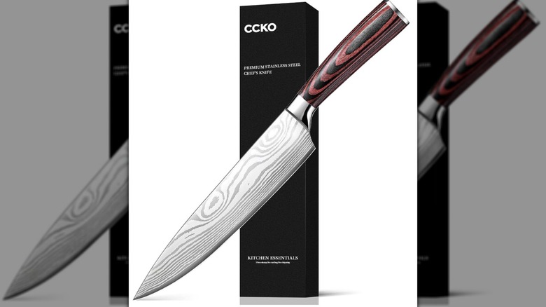 CCKO 8-inch chef knife against a white background