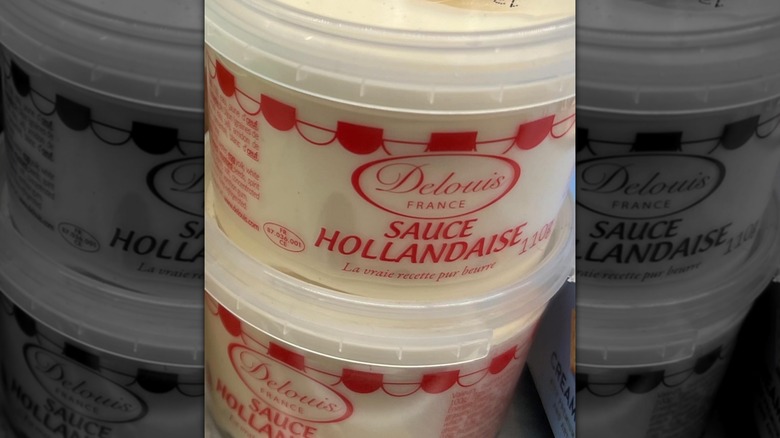 Delouis Hollandaise sauce on store shelf