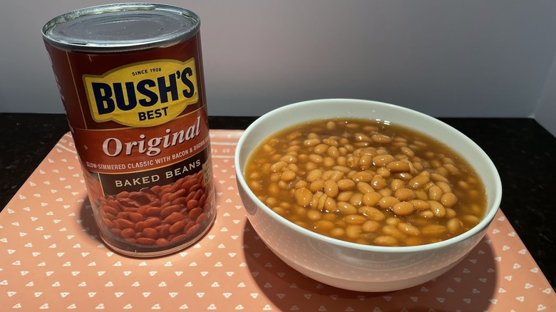 A can of Bush's Original Baked Beans