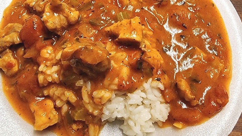 Cajun Sauce Piqaunte dish on plate