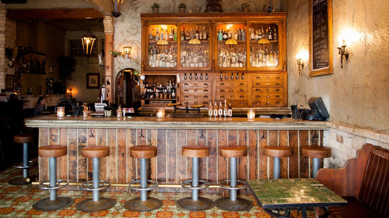 The bar at Melrose Umbrella Co.