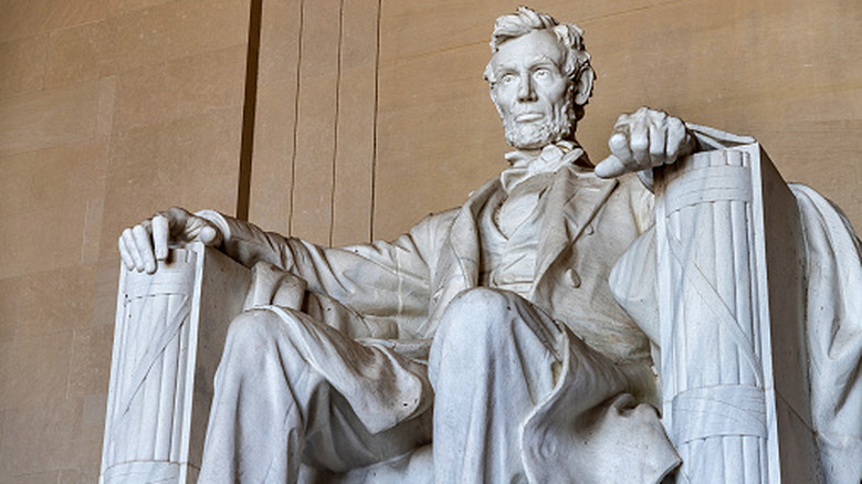 The Lincoln statue in DC