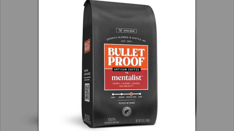Bulletproof "The Mentalist" medium-dark roast bag