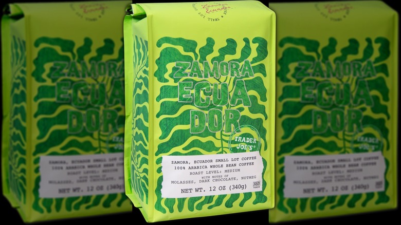 Trader Joe's Zamora Ecuador whole bean bags