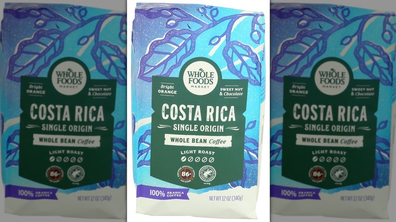 Whole Foods Costa Rica light roast beans