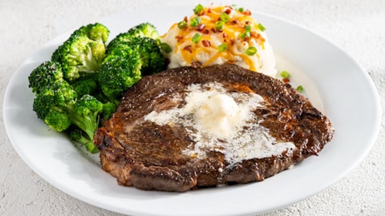 A Chili's Ribeye steak