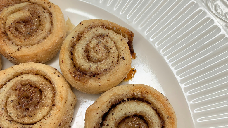 Pie dough cinnamon rolls