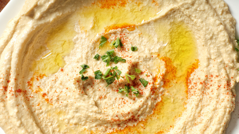 Hummus in a bowl