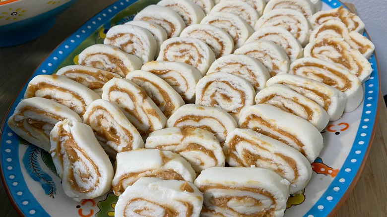 Potato candy on a plate