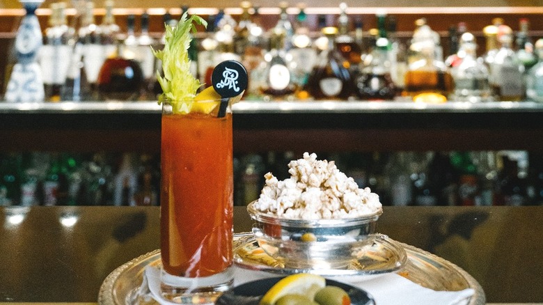 Red Snapper cocktail at swanky NYC bar