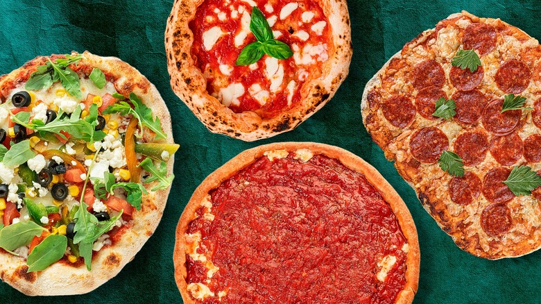 four types of pizza