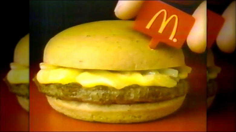 A 1989 television advertisement for the McDonald's Cheddar Melt.
