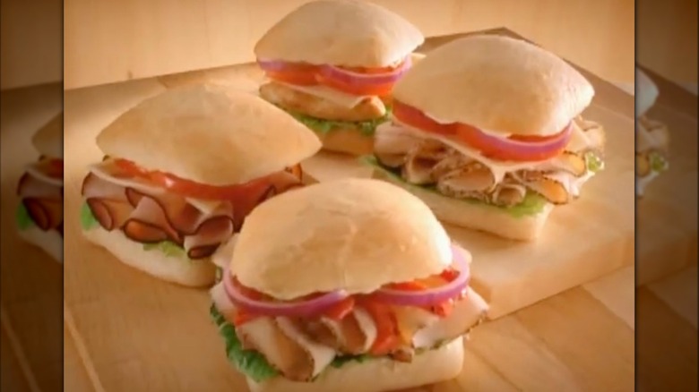 A television advertisement for Wendy's Frescata sandwiches
