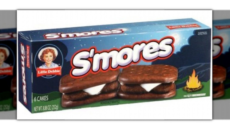 Box of Little Debbie S'mores on a white background
