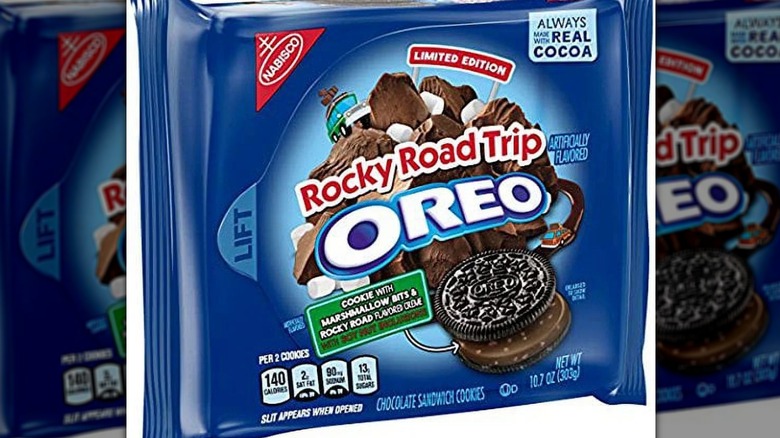 A packet of Rocky Road Trip Oreos