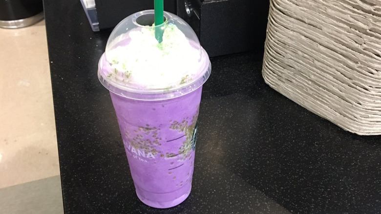 Purple Witch's Brew Frappuccino from Starbucks