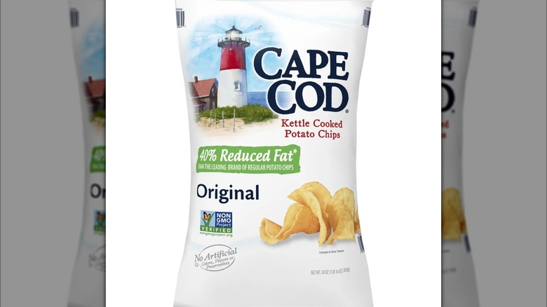 A bag of Cape Cod Reduced Fat Kettle Cooked Potato Chips