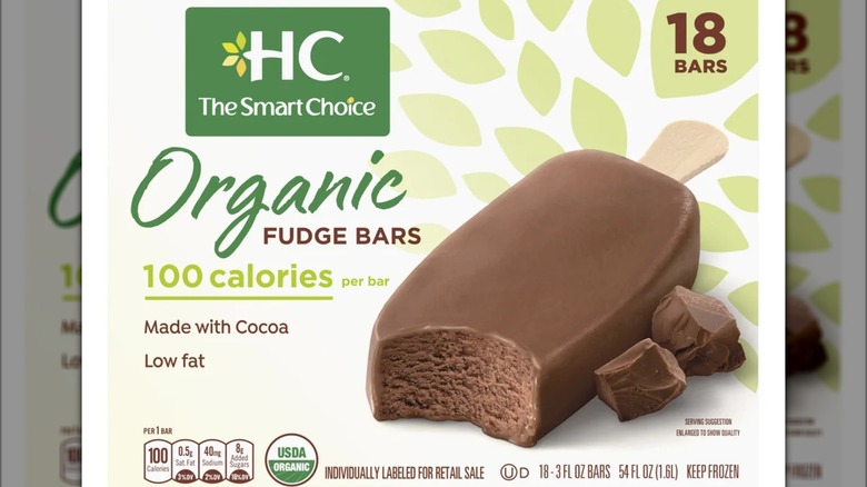 A package of Healthy Choice Organic Fudge Bars