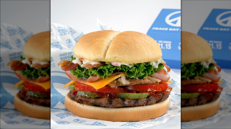 mashup of fast food chain burgers