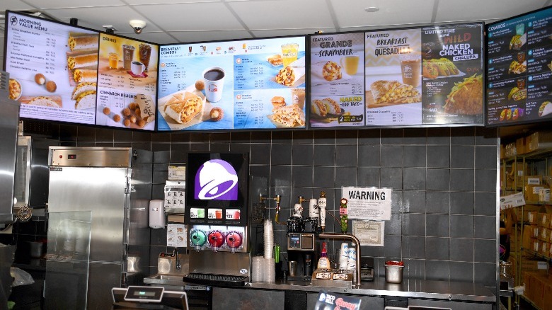 Taco Bell Cantina digital boards
