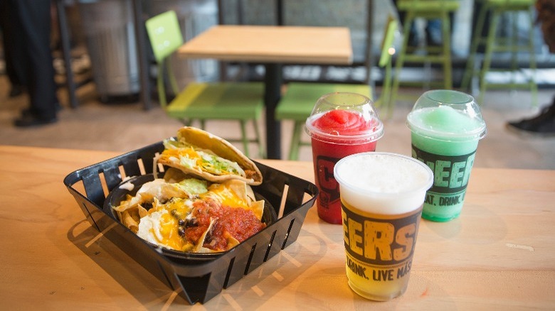 Drinks and food