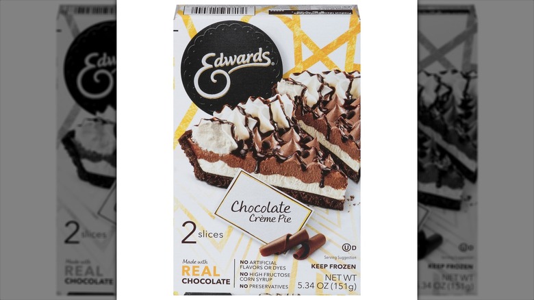 A package of Edwards chocolate creme pie