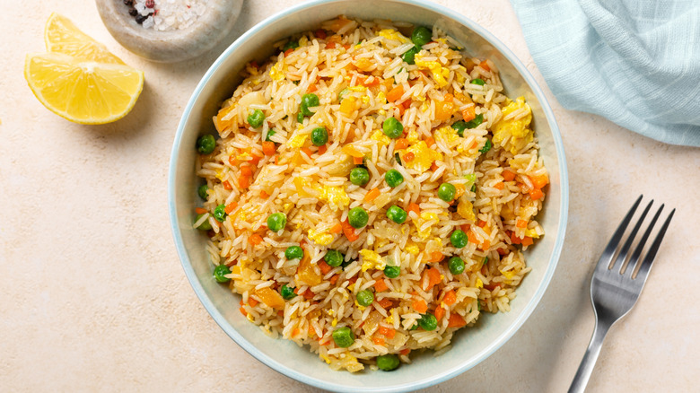 Fried rice dish in a bowl