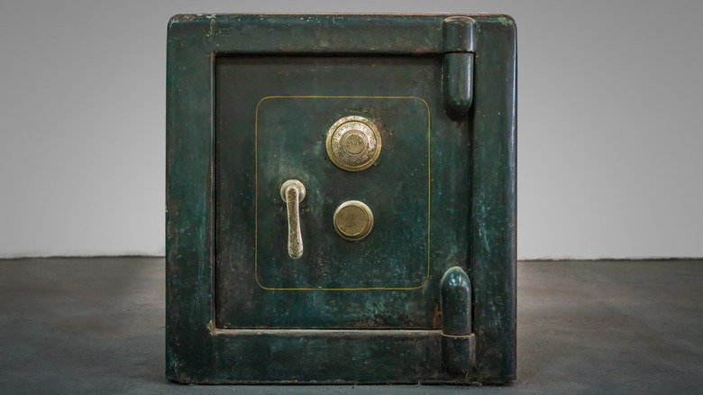 An antique safe