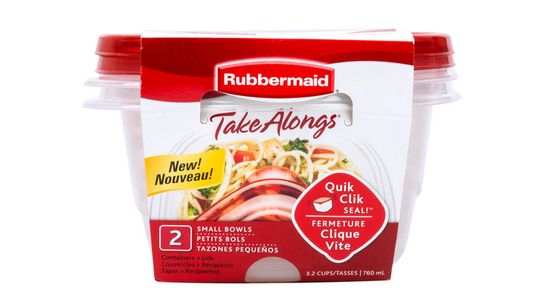 Plastic Rubbermaid Take Alongs food storage containers