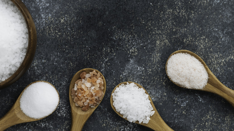 An assortment of salts