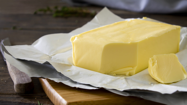 A block of butter