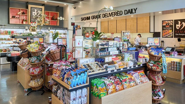 The interior of the Koreatown Yama Sushi Marketplace
