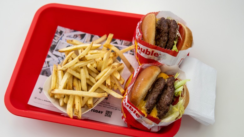 Delicious In-N-Out burgers and fries