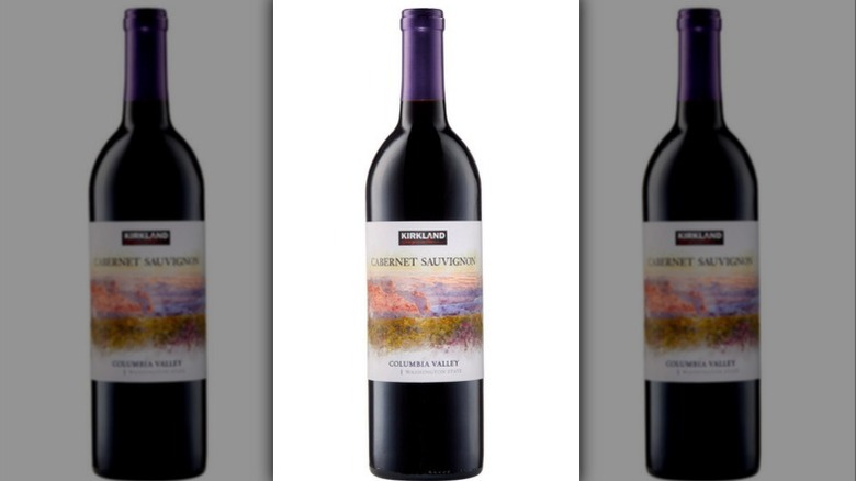 Bottle of Kirkland Columbia Valley Cabernet Sauvignon