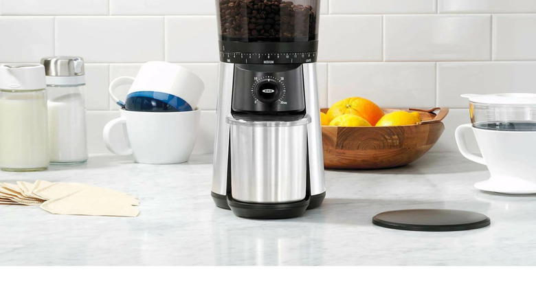 OXO Brew grinder on counter