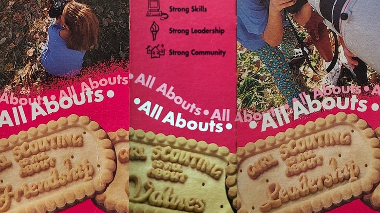 Box of All Abouts Girl Scout cookies