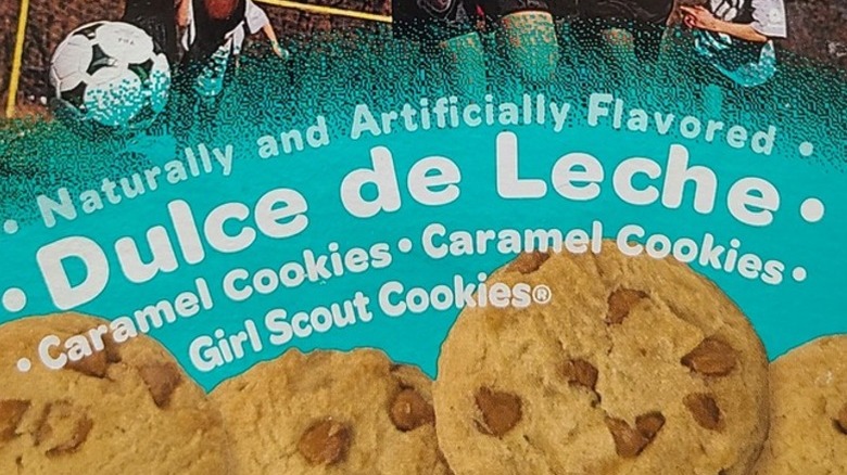 Box of Dulce de Leche Girl Scout cookies