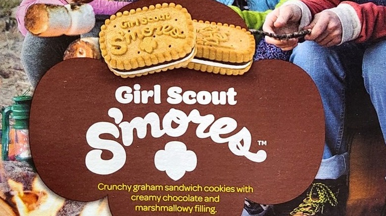Box of Girl Scout S'mores cookies
