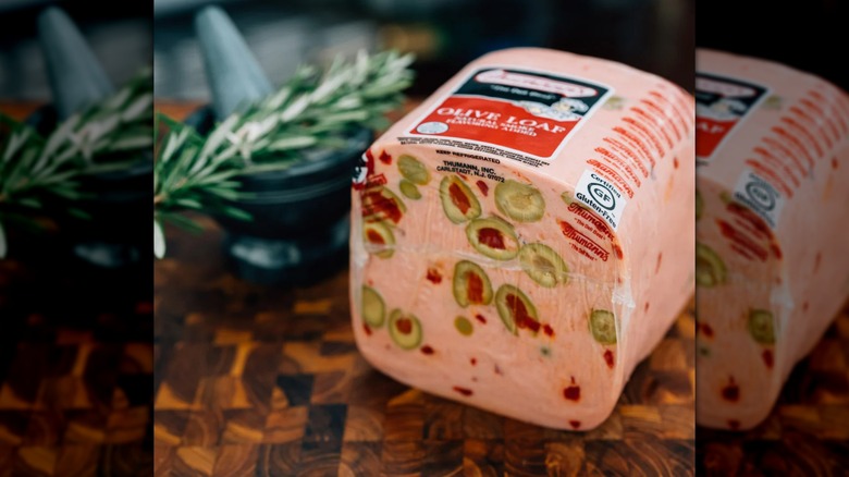 Package of olive loaf