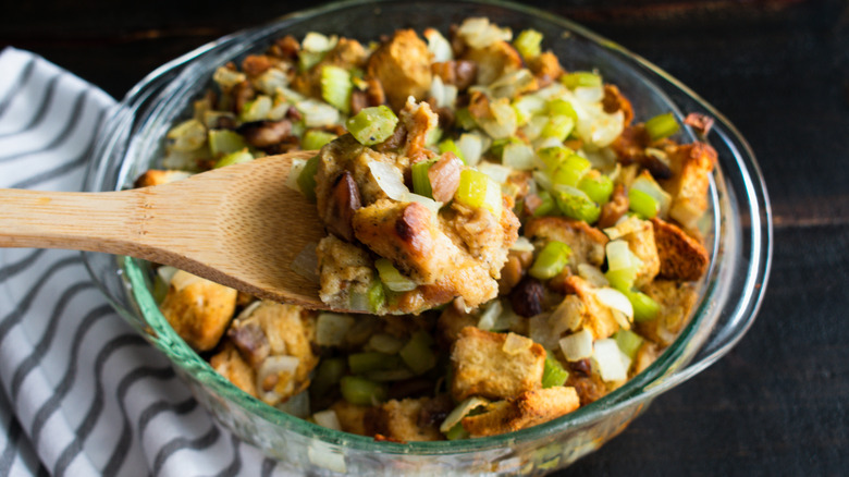 Chestnut stuffing with celery