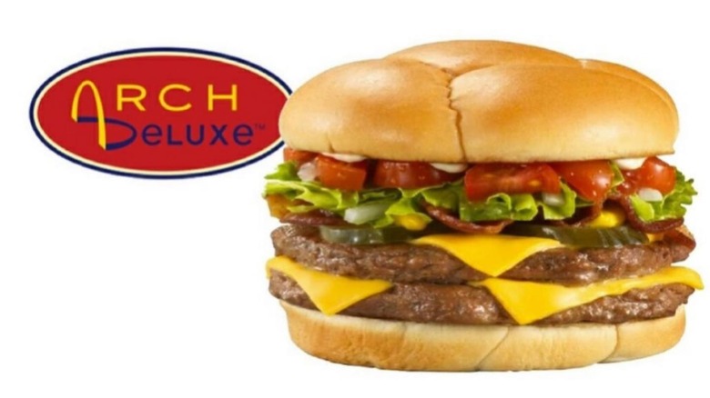 An ad for McDinald's Arch Deluze