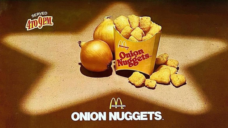 An ad for McDonald's Onion Nuggets