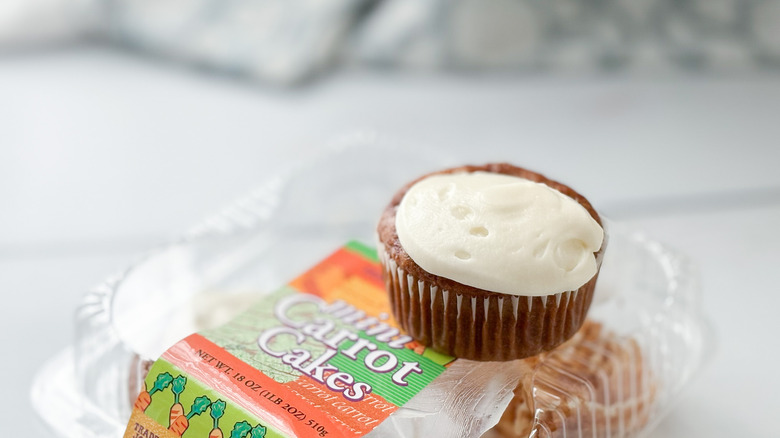 Trader Joe's store-bought carrot cupcake