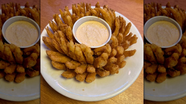 Texas Roadhouse Cactus Blossom on a plate