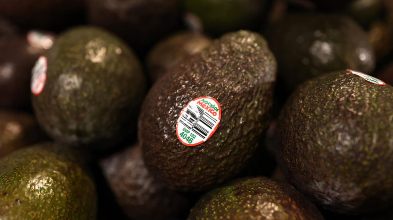 Avocados from Mexico are on display at a grocery store