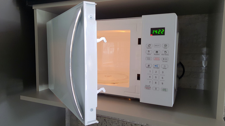 Partially open microwave